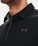 UNDER ARMOUR TECH™ POLO - BLACK / GRAPHITE