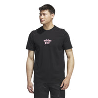 ADIDAS MEN'S GOLF GRAPHIC TEE - BLACK