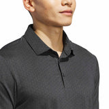 ADIDAS MENS ULTIMATE365 CLIMACOOL TANGO PRINT MESH GOLF POLO SHIRT - BLACK