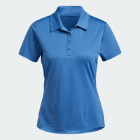 ADIDAS WOMEN'S PERFORMANCE PRIMEGREEN GOLF POLO SHIRT - TRACE ROYAL