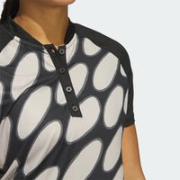 ADIDAS WOMEN'S MARIMEKKO POLO SHIRT - BLACK