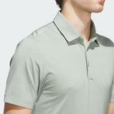 ADIDAS MEN'S PLAYERS POLO ULTIMATE365 MINI BUNKER GOLF POLO SHIRT- SILVER GREEN