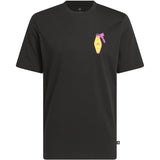 ADIDAS MENS'S GOLF T-SHIRT CHIP IN NYC GRAPHIC TEE- BLACK