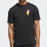 ADIDAS MENS'S GOLF T-SHIRT CHIP IN NYC GRAPHIC TEE- BLACK