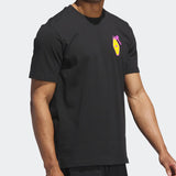 ADIDAS MENS'S GOLF T-SHIRT CHIP IN NYC GRAPHIC TEE- BLACK