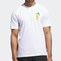 ADIDAS MENS'S GOLF T-SHIRT CHIP IN NYC GRAPHIC TEE- WHITE