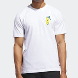 ADIDAS MENS'S GOLF T-SHIRT CHIP IN NYC GRAPHIC TEE- WHITE