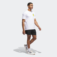 ADIDAS MENS'S GOLF T-SHIRT CHIP IN NYC GRAPHIC TEE- WHITE