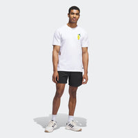 ADIDAS MENS'S GOLF T-SHIRT CHIP IN NYC GRAPHIC TEE- WHITE