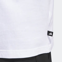 ADIDAS MENS'S GOLF T-SHIRT CHIP IN NYC GRAPHIC TEE- WHITE