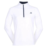 ADIDAS MEN'S GOLF LIGHTWEIGHT 1/4-ZIP TOP - WHITE