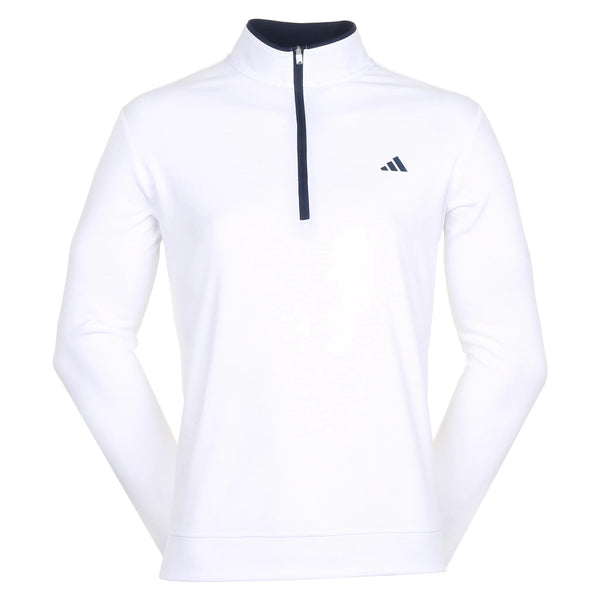 ADIDAS MEN'S GOLF LIGHTWEIGHT 1/4-ZIP TOP - WHITE