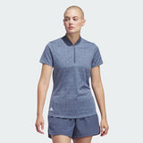 ADIDAS WOMEN'S ULTIMATE365 JACQUARD POLO SHIRT - PRELOVED INK