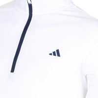 ADIDAS MEN'S GOLF LIGHTWEIGHT 1/4-ZIP TOP - WHITE