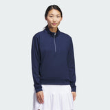 ADIDAS WOMEN'S ULTIMATE365 QUARTER-ZIP LAYERED - COLLEGIATE NAVY