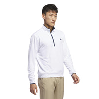 ADIDAS MEN'S GOLF LIGHTWEIGHT 1/4-ZIP TOP - WHITE