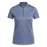 ADIDAS WOMEN'S ULTIMATE365 JACQUARD POLO SHIRT - PRELOVED INK