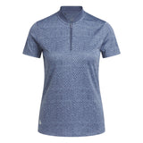 ADIDAS WOMEN'S ULTIMATE365 JACQUARD POLO SHIRT - PRELOVED INK