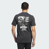 ADIDAS MEN'S BALL RETRIEVAL GRAPHIC POCKET TEE - CARBON