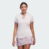 ADIDAS WOMEN'S ULTIMATE365 PRINTED SHORT SLEEVE - PUTTY MAUVE