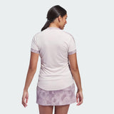 ADIDAS WOMEN'S ULTIMATE365 PRINTED SHORT SLEEVE - PUTTY MAUVE