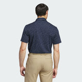 ADIDAS MEN'S ULTIMATE365 ALLOVER PRINT GOLF POLO SHIRT - COLLEGIATE NAVY