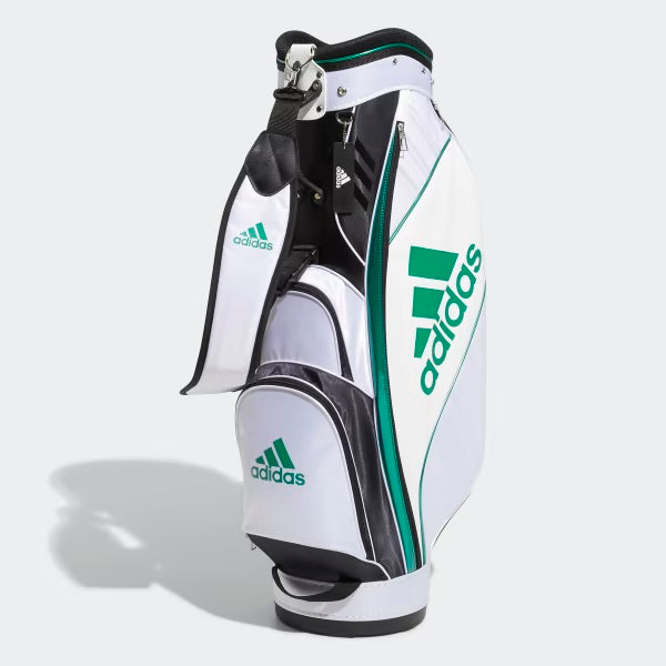 ADIDAS MEN'S CADDIE GOLF BAG - WHITE/SUB GREEN