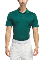 ADIDAS MEN'S CORE ADIDAS PERFORMANCE PRIMEGREEN POLO SHIRT - COLLEGIATE GREEN