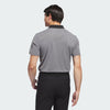 ADIDAS MEN'S ADI PERFORMANCE HEATHERED GOLF POLO SHIRT - BLACK MELANGE