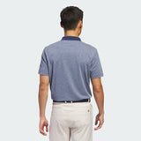 ADIDAS MEN'S ADI PERFORMANCE HEATHERED GOLF POLO SHIRT - COLLEGIATE NAVY