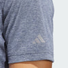 ADIDAS MEN'S ADI PERFORMANCE HEATHERED GOLF POLO SHIRT - COLLEGIATE NAVY