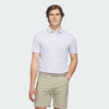 ADIDAS MEN'S ULTIMATE365 TANGO CLIMACOOL PRINTED MESH GOLF POLO SHIRT - WHITE/DUSKY PETROL