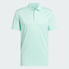 ADIDAS MENS PERFORMANCE GOLF POLO SHIRT - CLEAR MINT