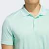 ADIDAS MENS PERFORMANCE GOLF POLO SHIRT - CLEAR MINT