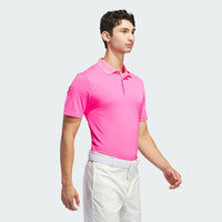 ADIDAS MEN'S CORE ADIDAS PERFORMANCE PRIMEGREEN POLO SHIRT - SOLAR PINK