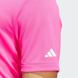 ADIDAS MEN'S CORE ADIDAS PERFORMANCE PRIMEGREEN POLO SHIRT - SOLAR PINK