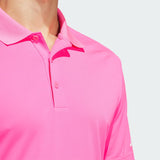 ADIDAS MEN'S CORE ADIDAS PERFORMANCE PRIMEGREEN POLO SHIRT - SOLAR PINK