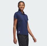 ADIDAS WOMEN'S PERFORMANCE PRIMEGREEN GOLF POLO SHIRT - COLLEGIATE NAVY