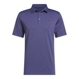 ADIDAS MENS TEXTURED GOLF POLO SHIRT - DUAL INDIGO/BLACK