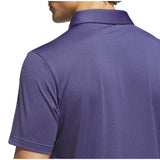 ADIDAS MENS TEXTURED GOLF POLO SHIRT - DUAL INDIGO/BLACK