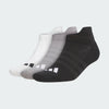 ADIDAS MEN'S ANKLE GOLF SOCKS 3 PAIRS - White / Grey Three / Black