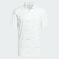 ADIDAS MEN'S ULTIMATE MESH PRINT GOLF POLO SHIRT - WHITE
