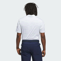 ADIDAS MEN'S ULTIMATE MESH PRINT GOLF POLO SHIRT - WHITE