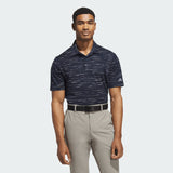 ADIDAS MEN'S ULTIMATE MESH PRINT GOLF POLO SHIRT - COLLEGIATE NAVY