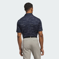 ADIDAS MEN'S ULTIMATE MESH PRINT GOLF POLO SHIRT - COLLEGIATE NAVY