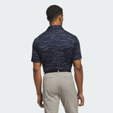 ADIDAS MEN'S ULTIMATE MESH PRINT GOLF POLO SHIRT - COLLEGIATE NAVY