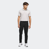 ADIDAS MENS PERFORMANCE TEXTURED GOLF POLO SHIRT - WHITE/WONALU