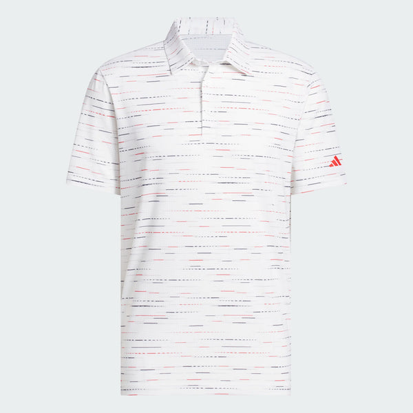 ADIDAS MEN'S ULTIMATE MESH PRINT GOLF POLO SHIRT