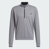 ADIDAS MENS GOLF LIGHTWEIGHT 1/4 ZIP TOP - GREY THREE