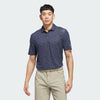 ADIDAS MENS ULTIMATE365 CLIMACOOL TANGO PRINT MESH GOLF POLO SHIRT - COLLEGIATE NAVY/WHITE